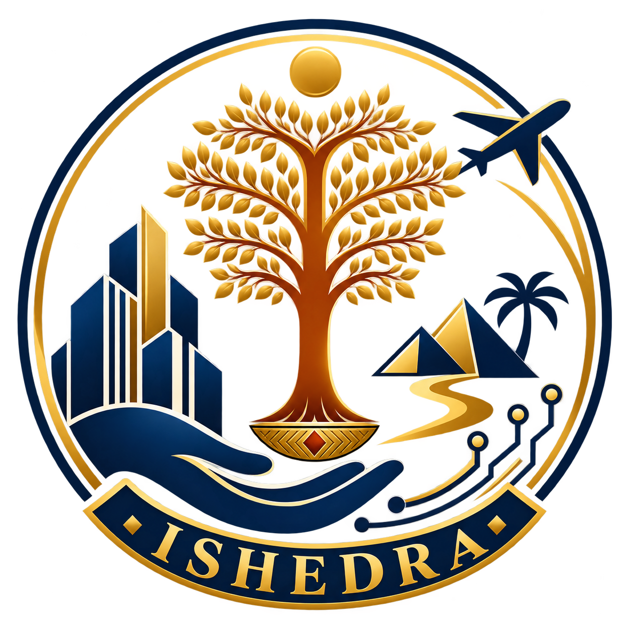 Ishedra business support, tourism coordination and digital solutions logo